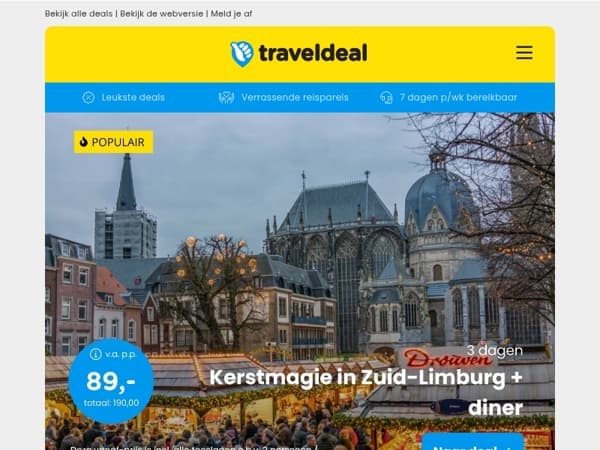 Topfavoriet! 😱 3 dgn kerstmagie Zuid-Limburg | Wildarrangement Twente & Hilton Düsseldorf!