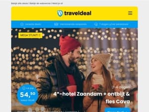 Winter Specials v.a. €54.50 per persoon | Stedentrips v.a. €145 per persoon & nog veel meer