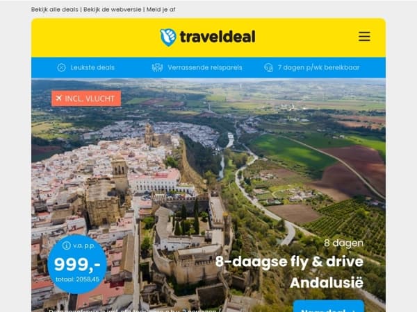 ☀️ 8-daagse fly & drive Spanje - Paradores Andalusië v.a. 999 | ❄️ Winter Finlandreis + 4(!) excursies v.a. 895 p.p.!