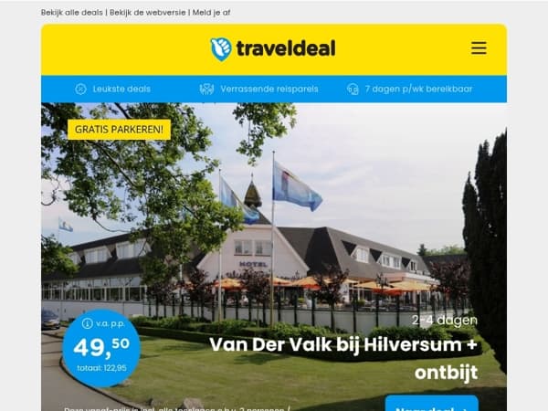 Van der Valk Hilversum + ontbijt 49,50 | 4/15 dgn all-inclusive in de Ardèche v.a. 179 p.p.!