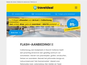 AANBIEDING! 🔥 3 dgn Callantsoog + ontbijt, diner, zwembad + GRATIS parkeren v.a. 89 p.p.! 🤯