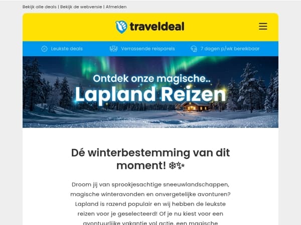 ❄️ Iedereen wil naar Lapland… ontdek de magie zelf! 🤩