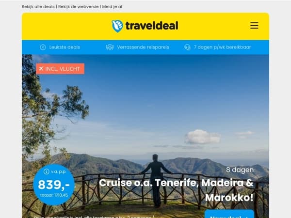 NIEUW! 😱 Speciale actieprijzen op geselecteerde cruises & data! ✨