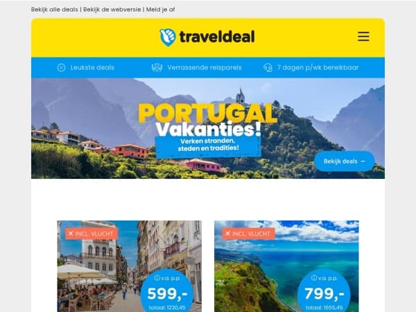 Jouw reis naar Portugal komt eraan..