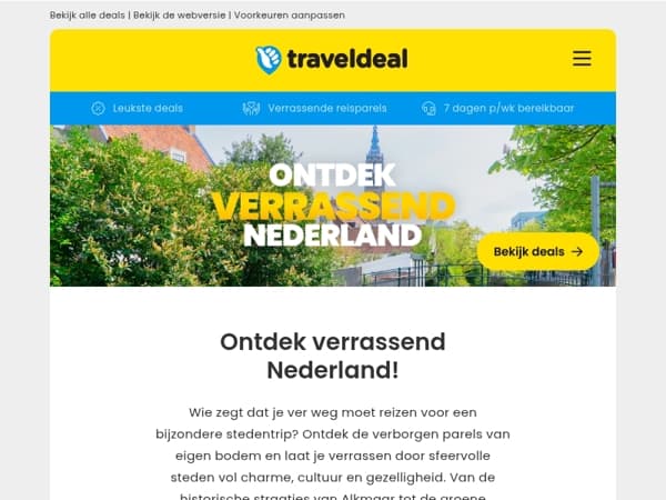 Ontdek verrassend Nederland: op stedentrip naar Alkmaar, Wageningen en meer!