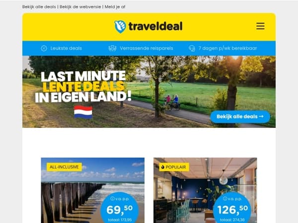 🌸 Toe aan een mini-break deze lente? Dit zijn de beste deals in eigen land!