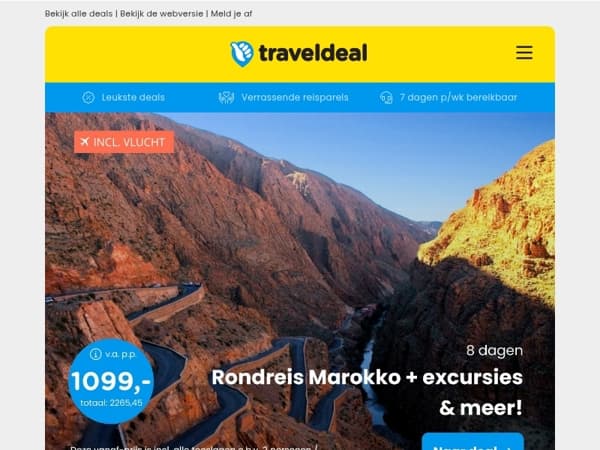 8-daagse rondreis Marokko + excursies & meer v.a. 1099 | 4-15 dgn all-inclusive in Imst + GRATIS bustour & meer v.a. 249 p.p.! 😱