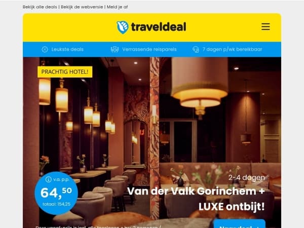 🔥 OP=OP: Van der Valk Gorinchem + ontbijt 64,50 | Volpension cruise Italië & Griekenland v.a. 1149 p.p.!