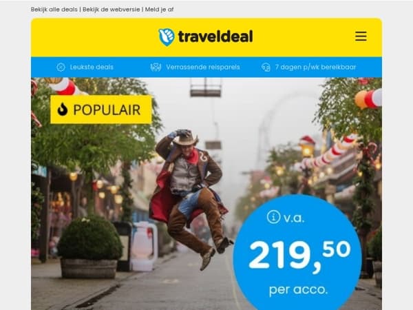 Last Minutes! 🎄 Attractiepark Slagharen v.a. 195 | 4*-Fletcher Sauerland + ontbijt v.a. 42,50 p.p.!