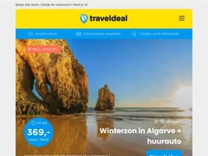 Winterzon in Algarve + huurauto v.a. €369 per persoon & meer