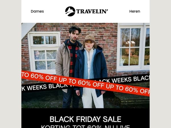 Mega deals: tot 60% Black Friday korting nu live