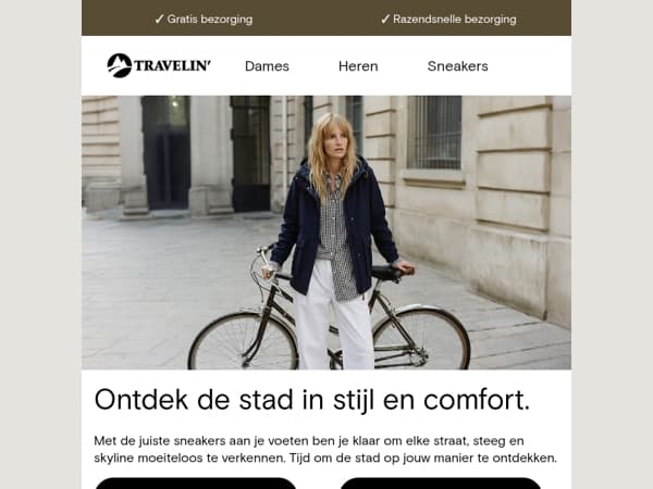 Klaar voor elke stap in de stad 👟