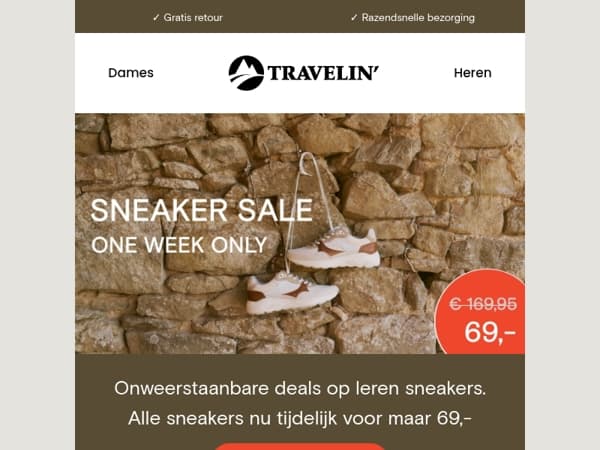 SNEAKER SALE! 🔥 Alleen deze week...