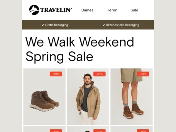 Tot 30% korting op de nieuwe collectie