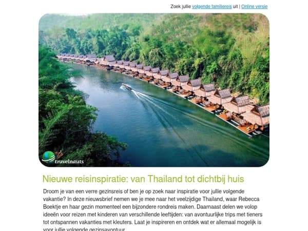 Nieuwe reisinspiratie: van Thailand tot dichtbij huis