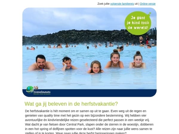 Wat ga jij beleven in de herfstvakantie? ✈️