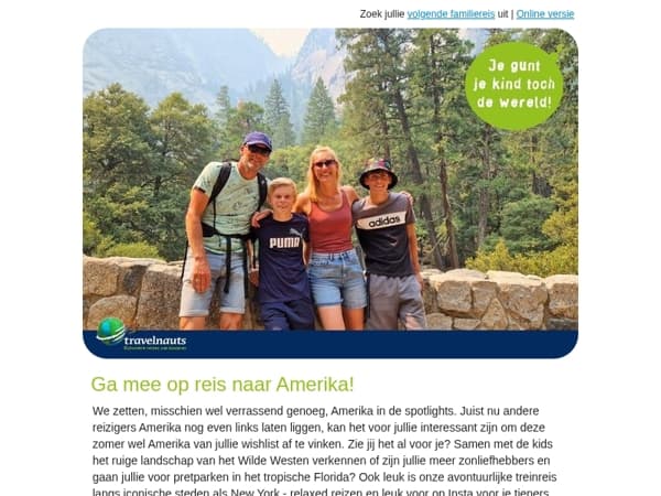 Een onvergetelijke zomervakantie in Amerika met de kinderen