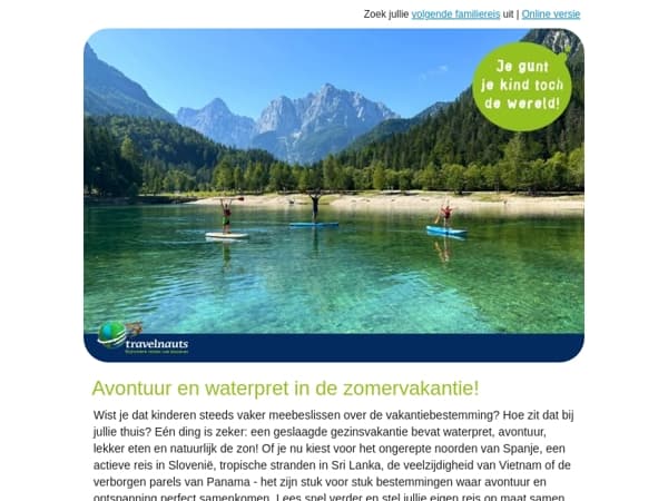 Avontuur en waterpret in de zomervakantie! 🌞