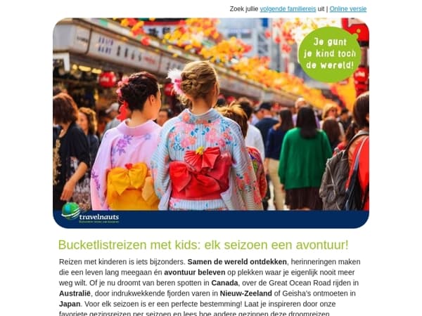 Bucketlistreizen met de kids – welk seizoen kiezen jullie?