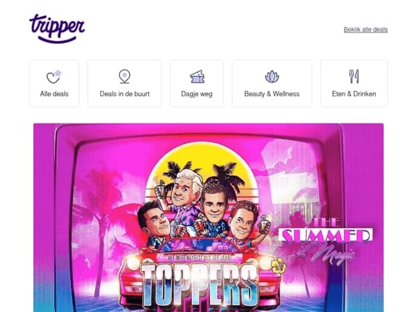 Dagpakker! Toppers in Concert 2e ring-tickets✨