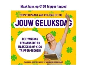 Maak kans op €100 Tripper-tegoed! 🍀