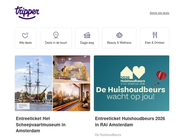 Dit weekend iets leuks doen? Check Tripper! 💜