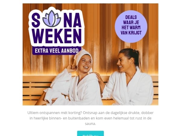 Ultiem ontspannen mét korting🧖‍♀️