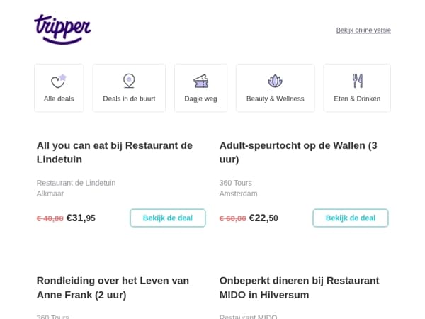 All you can eat bij Restaurant de Lindetuin