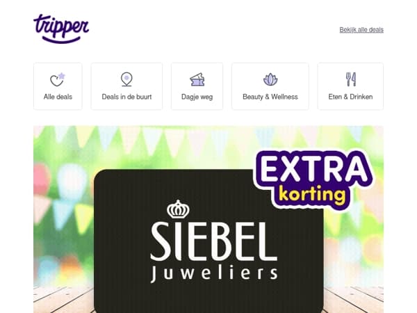 Alleen vandaag: éxtra korting op Siebel cadeaubon💍
