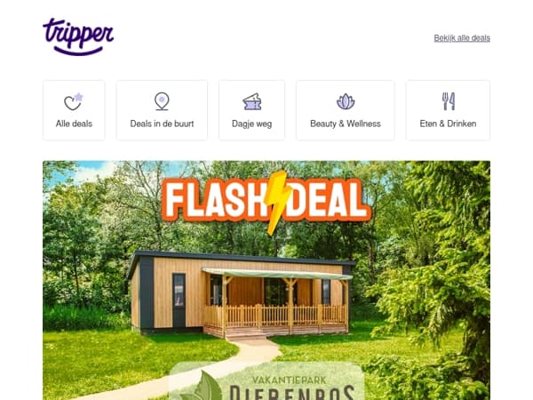 Tot 56% korting op Vakantiepark Dierenbos! 🏕️