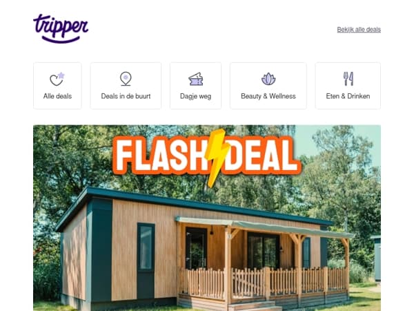 50% korting op een verblijf bij Vakantiepark Dierenbos 🏡