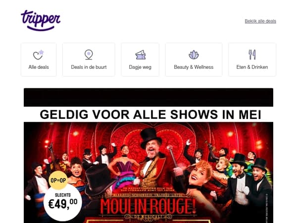 Tijdelijk verkrijgbaar: Moulin Rouge! De Musical ❤️