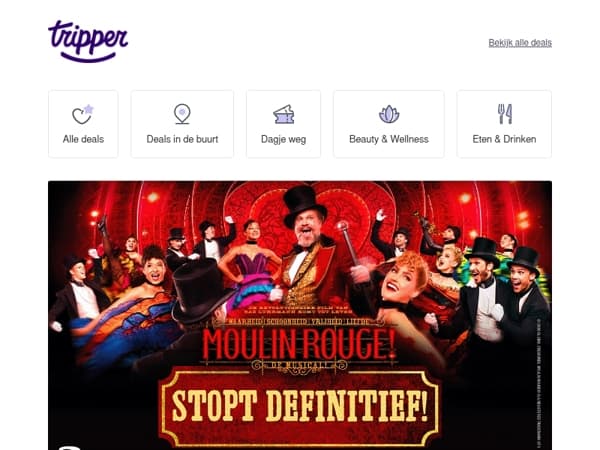 Naar Moulin Rouge! De Musical voor slechts €39!