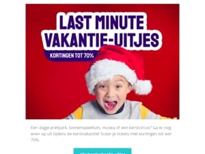 Magische kerstvakantie-uitjes tot 70% korting!