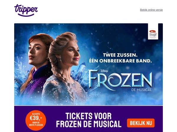 Ga deze meivakantie naar de musical Disney FROZEN
