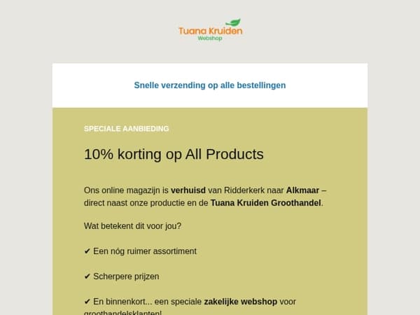 Goed nieuws bij Tuana!