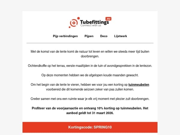 Maak je tuin en terras klaar voor de lente 🌱