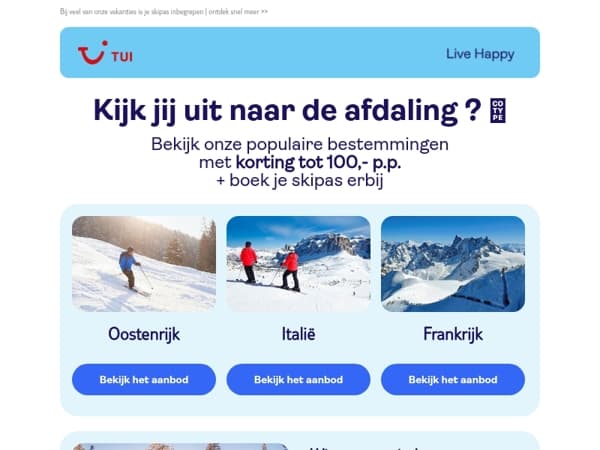 Met korting op naar een onbezorgde wintersportvakantie