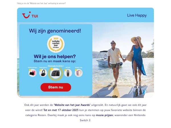 Maak kans op mooie prijzen