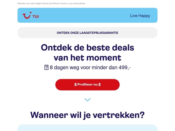 Onder de 499,- naar de zon! Ontdek snel meer want OP = OP 👉