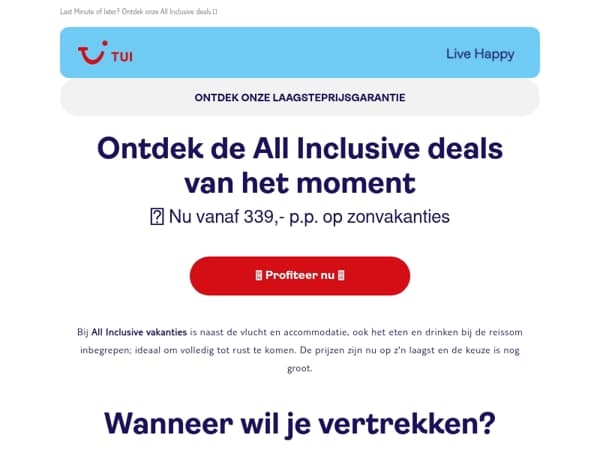 All Inclusive: geniet nu vanaf 339,- p.p. op zonvakanties