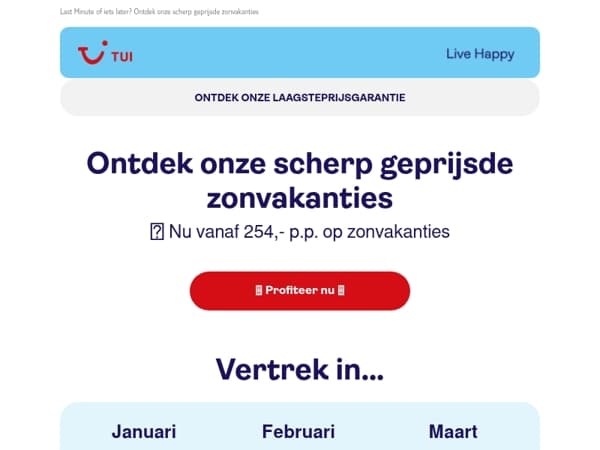 Mail, dit is de vakantie die je zoekt 