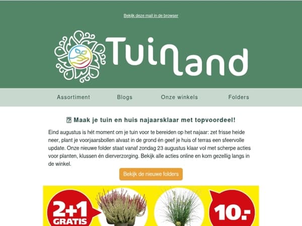 🌿 Maak je tuin en huis najaarsklaar met topvoordeel!