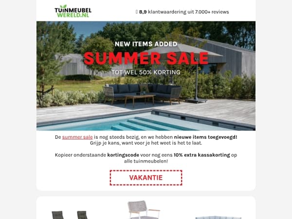 Nog steeds tot wel 50% korting!