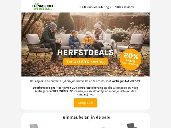 Herfstdeals tot -50% 🧡🍂