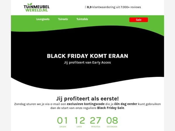 Black Friday begint bijna.. 💚🖤