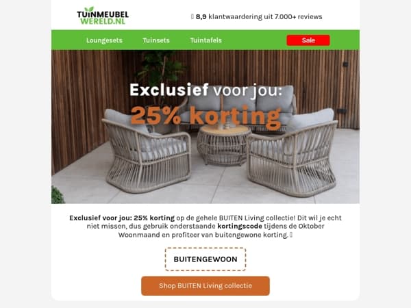 25% korting, exclusief voor jou! 🤩