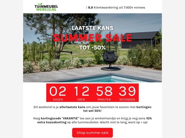 Final call: shop met tot wel -50% + -10%