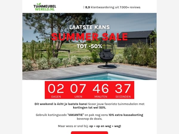 Final call: -50% + -10%