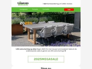 Start 2025 met Stijl - 25% Korting! 🌿🔥